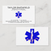 Carte de visite paramédic Cross Professional (Devant / Derrière)