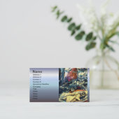 Carte De Visite Paramètre de table de bon thanksgiving (Debout devant)