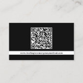 Carte De Visite Paramètre EMS EMT Ambulance Urgence QR Code Logo (Dos)
