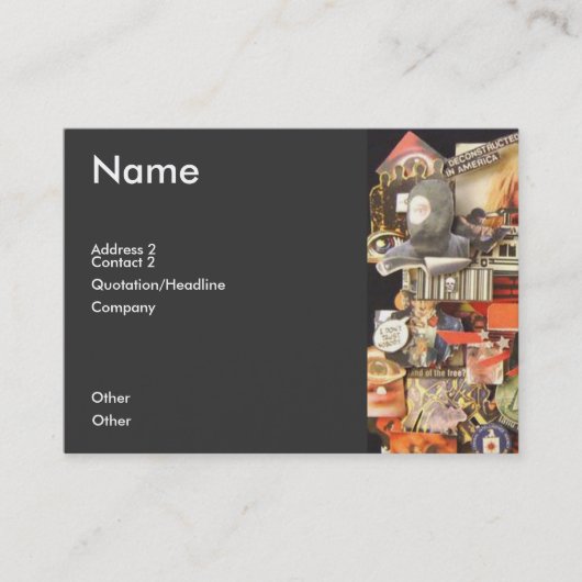 Carte De Visite Paranoïde plus que je vois (Devant)