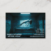 Carte De Visite Paranormal Investigators Eerie Ghost Levitating (Dos)