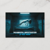 Carte De Visite Paranormal Investigators Eerie Ghost Levitating (Devant)