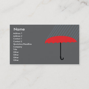 Carte De Visite Parapluie - affaires