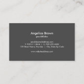 Carte de visite-parapluie de Faux Gold Foil (Dos)