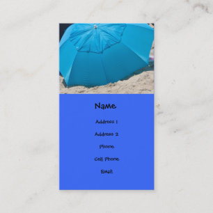 Carte De Visite parapluie de plage