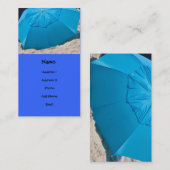Carte De Visite parapluie de plage (Devant / Derrière)