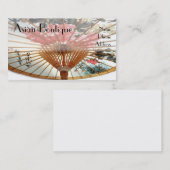 Carte De Visite Parapluie en bambou chinois -- Marchandises (Devant / Derrière)