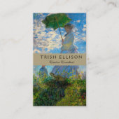 Carte De Visite Parasol Monet Femme Impressionnisme (Devant)