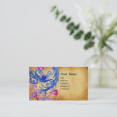 CARTE DE VISITE PARC BLEUE BERRIES SWIRLS (Debout devant)