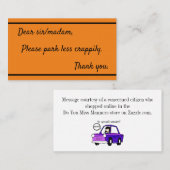 Carte De Visite Parc moins merdique (Devant / Derrière)