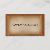 CARTE DE VISITE PARCHEMIN BROWN ANTIQUE (Dos)