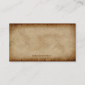 Carte De Visite Parchemin Carré et Compass tiré à la main (Dos)