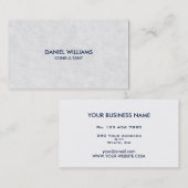 Carte De Visite Parchemin minimal moderne élégant professionnel (Devant / Derrière)