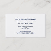 Carte De Visite Parchemin minimal moderne élégant professionnel (Dos)