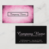 Carte De Visite parchemin rose (Devant / Derrière)