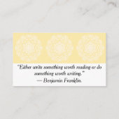 Carte De Visite Parchment Mandala (Dos)