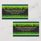 Carte De Visite Parcours d'entretien de pelouse pour votre camion  (Devant / Derrière)