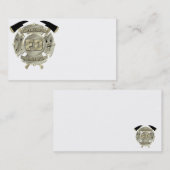 Carte de visite parfait de sapeur-pompier ..... (Devant / Derrière)