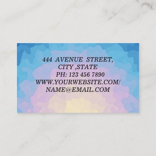 Carte De Visite Parfait, Luxe (Dos)