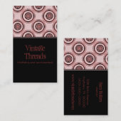 Carte de visite Parfaitement Chic, Maroon (Devant / Derrière)