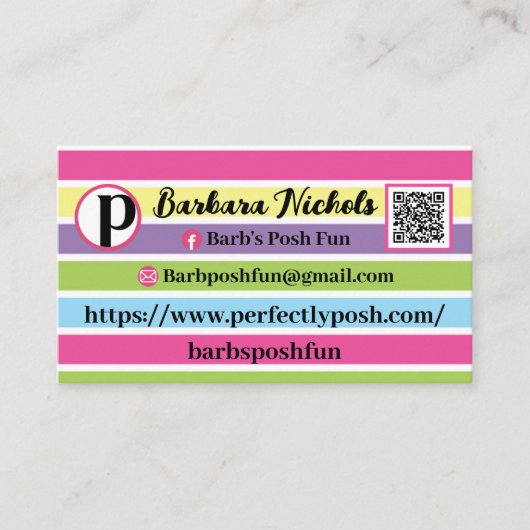 Carte De Visite Parfaitement Posh (Devant)