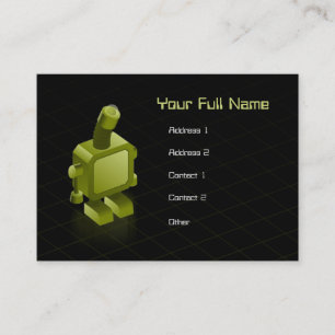 Carte De Visite Parfois les robots obtiennent le modèle triste de