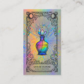 Carte De Visite Parfum Céleste | Luxe Holographique (Devant)