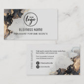 Carte De Visite Parfum de Veine Or Luxuriante (Devant / Derrière)