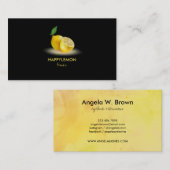 Carte De Visite Parfum Fruit Noir Citron citron citron citron citr (Devant / Derrière)