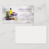 Carte De Visite Parfum spa | Salines de bain | Huile (Devant / Derrière)
