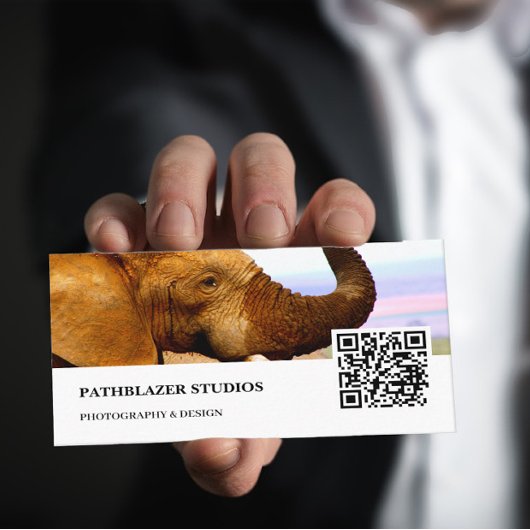 Carte De Visite Parfums d'éléphants | Photographie de la faune |