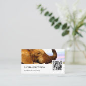 Carte De Visite Parfums d'éléphants | Photographie de la faune | (Debout devant)