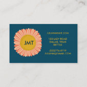 Carte De Visite Parfums doux Fleur de tournesol Faisy CUSTOM Initi (Dos)