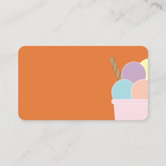 Carte De Visite parfums glaces (Dos)