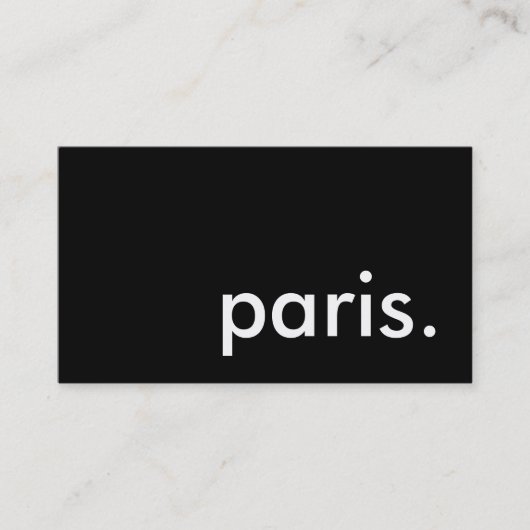 Carte De Visite paris. (Devant)