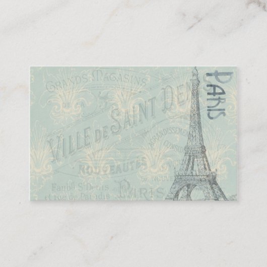CARTE DE VISITE PARIS (Devant)