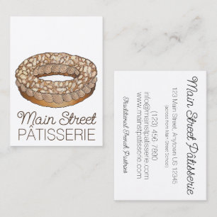 Carte De Visite Paris Brest Pâtisserie Pâtisserie Français Pâtisse
