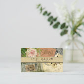 Carte De Visite Paris France Art Antique Collage Eiffel Français (Debout devant)