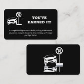 Carte De Visite Parking incorrect (Devant / Derrière)