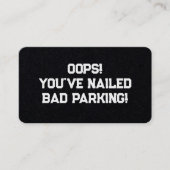 Carte De Visite Parking incorrect (Devant)