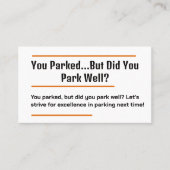 Carte De Visite Parking incorrect (Devant)