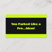 Carte De Visite Parking incorrect (Devant)