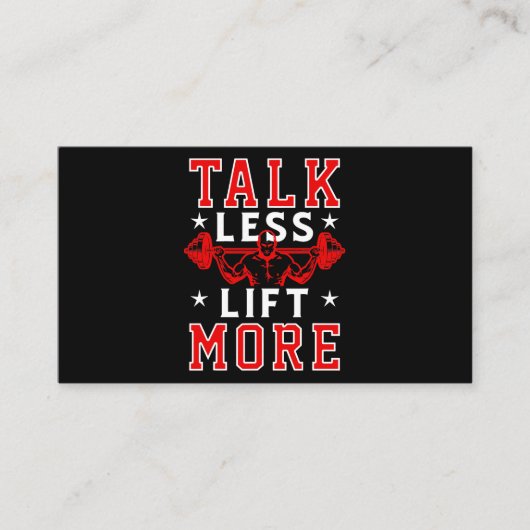 Carte De Visite Parler Moins Ascenseur Plus Formations De Poids De (Devant)