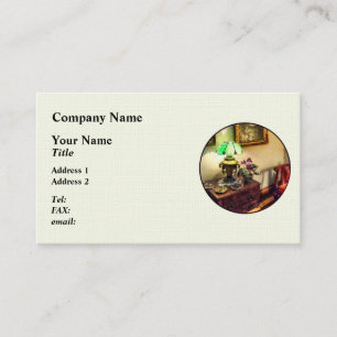 Carte De Visite Parlon douillet avec Lampe Pétale Fleur