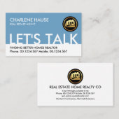 Carte De Visite Parlons de logement immobilier (Devant / Derrière)