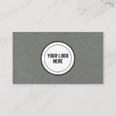 Carte De Visite Parlons de papier gris kraft immobilier (Dos)