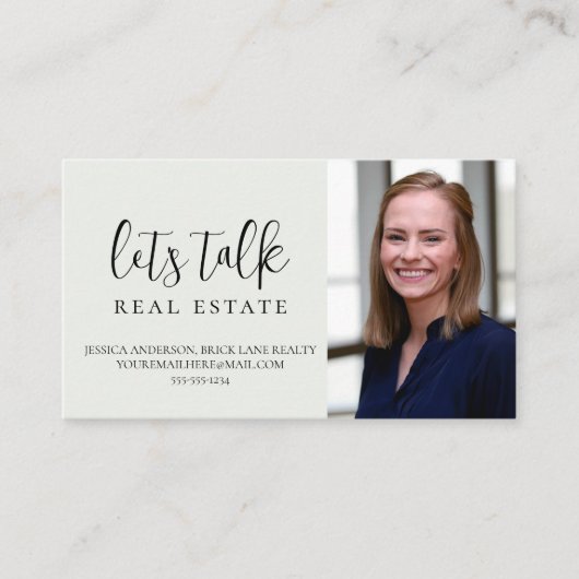 Carte De Visite Parlons Real Estate Professional (Devant)