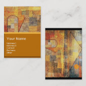 CARTE DE VISITE PARNASSE / ABSTRAIT (Devant / Derrière)