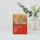 Carte De Visite PARNASSE / ABSTRAIT,noir (Debout devant)