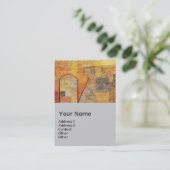 Carte De Visite PARNASSUS / ABSTRAIT, gris (Debout devant)